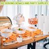 50 Pack 20 Oz Paper Soup Containers with Lids, Kraft