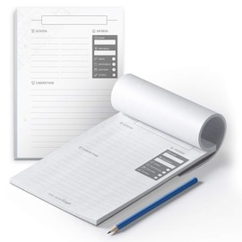 itenga Recipe Pad My Favourite Recipes, DIY Tear-off Pad for Cooking and Baking, 2-Hole Punching for Filing, 50 Pages, DIN A5