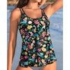 Womens Flowy Tankini Tops Only - Modest Bathing Suit Loose