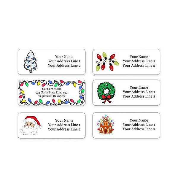 Holiday Winter Personalized Return Address Labels for The Christmas Season