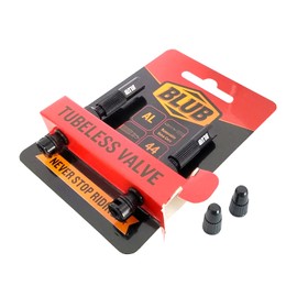 BLUB Air Valve Tubeless MTB 44 mm, Aluminium Bicycle Tubeless Air Valve, Pack of 2, Presta Tubeless Bicycle Air Valve