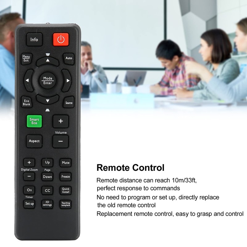 Projector Remote Control for BenQ, Controller Replacement for MS517 MX720