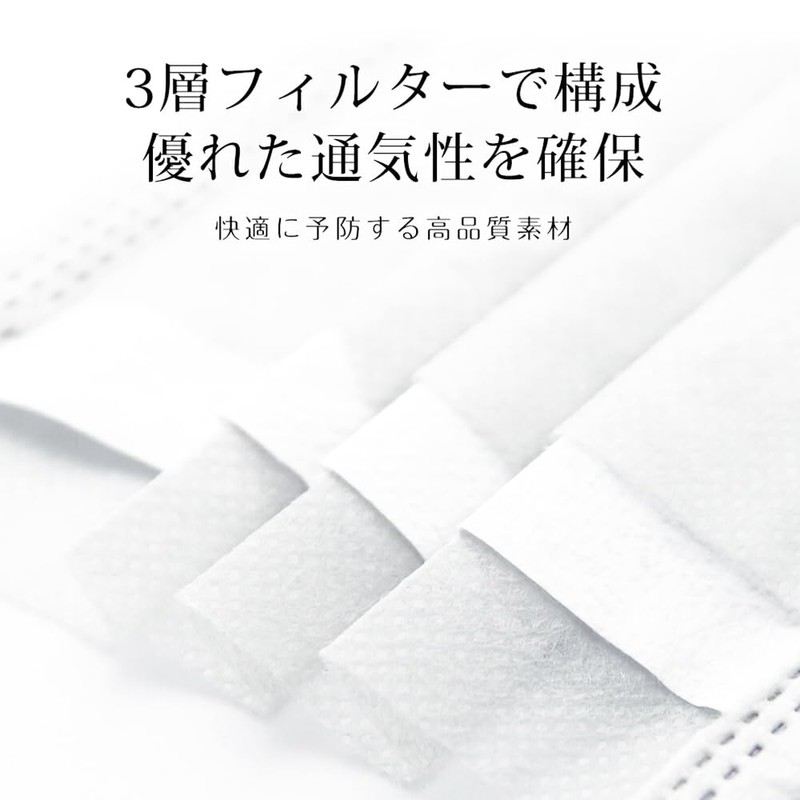 CICIBELLA-SPORTS-(シシベラスポーツ) Non-woven Mask 51 Pieces Pollen Countermeasures Cloth Mask Small