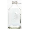 The Dairy Shoppe 2 Qt Heavy Glass Milk Bottle with