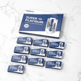 Men's Razor Shaving Blade, 100pcs Double Sided Razor Blade, Manual Razor for Men, Professional Barber Tool Shave Hair Removal Razor:_Silver_100pcs