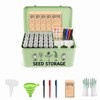 FOCHIER F Large Metal Seed Storage Organizer Box with Lid,