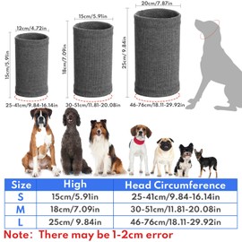 TAIHOBO Dog Snood, Anti-noise Dog Ear Protectors, Windproof Dog Ear Defenders, Protected Against Fireworks Noise, Washable Happy Hoodie for Dogs for Relieving Pet Anxiety and Keeping Pets Warm (L)