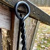 Fire Poker for Fire Pit, 40”Twisted Rope Design Fireplace Poker,