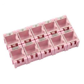 0603 0805 1206 SMD Container Pink 32 x 26 x 21 mm Mouse Toilet Assortment Box