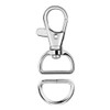 20Pcs Swivel Snap Hooks and D Rings for Lanyard and