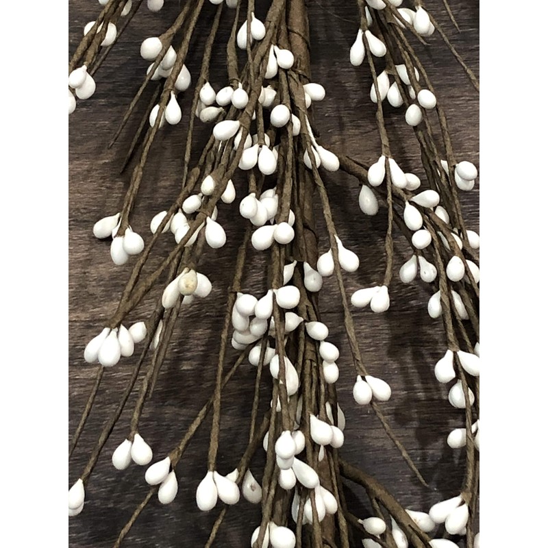 Gorgeous Primitive Cream/Off-White 55 Inch Pip Rice Berry GARLAND Flexible/