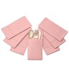 50-Pack Disposable Linen-Feel Dinner Napkins with Built-in Flatware Pocket, PINK