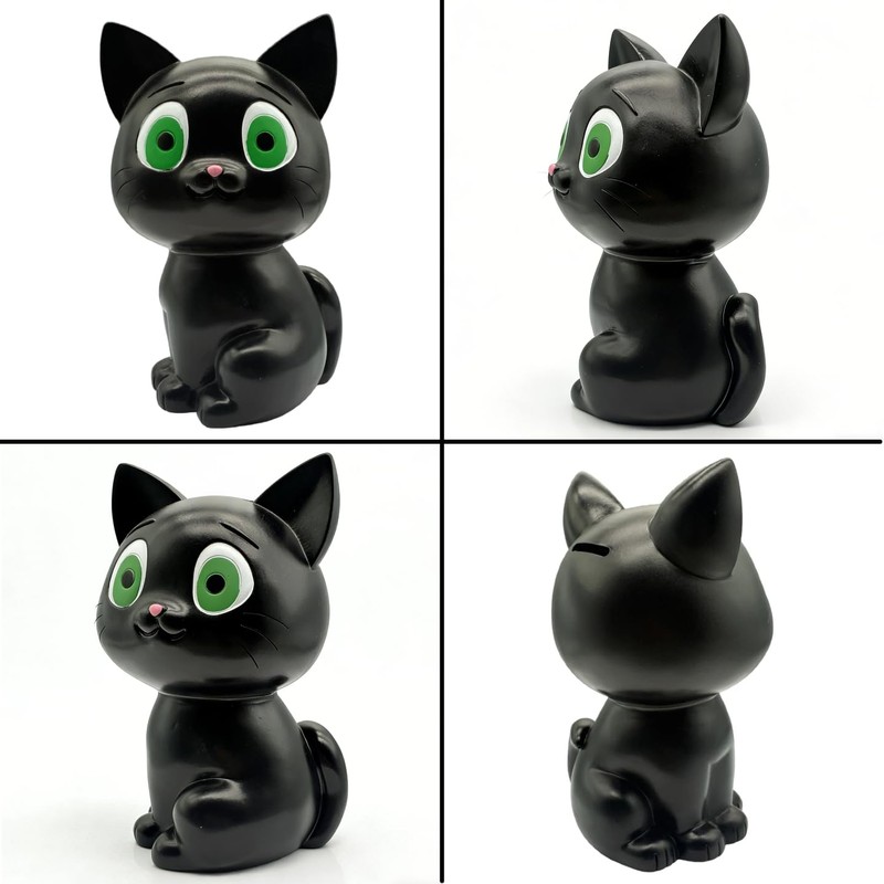 Adorable Black Kitty Money Bank, Sturdy Piggy Bank