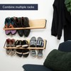 PeachyModern Wall Mounted Shoe Rack - A Wooden, Modern, Slim,