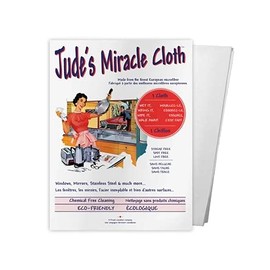 Jude's Miracle Cloth - Chemical Free - European Microfiber - Windows, Mirrors, Stainless Steel and so Much More - 1 Cloth