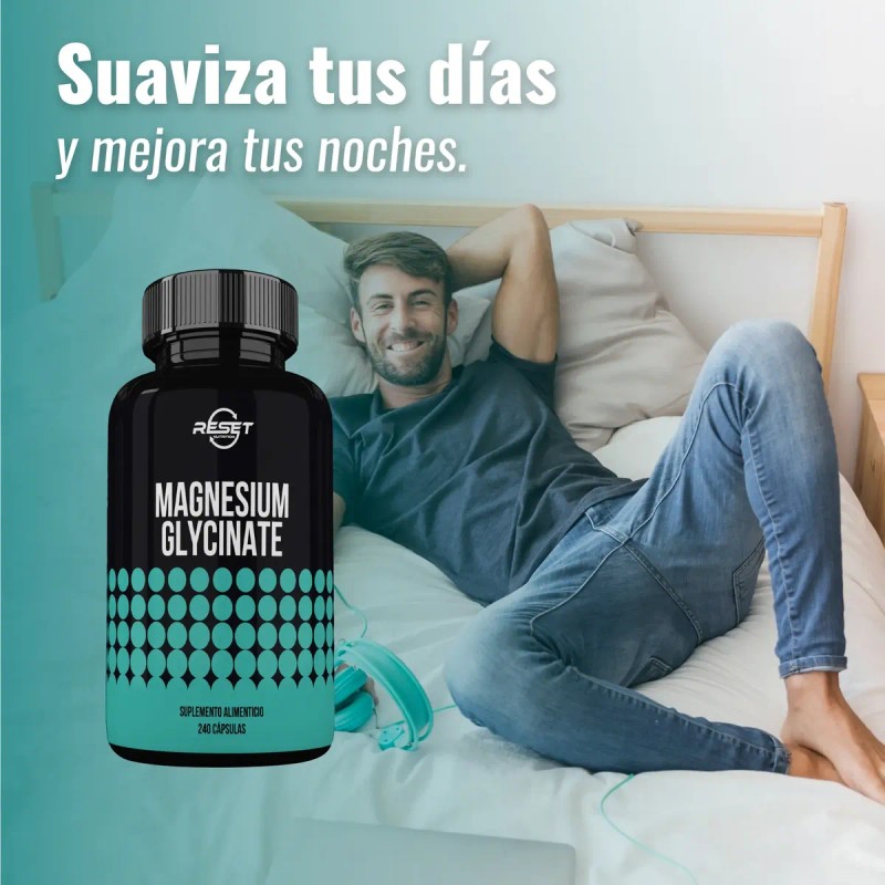 Reset Nutrition Glicinato Magnesio 400mg Estrés 240cáp