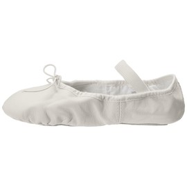 Bloch Women's Dansoft Full Sole Leather Ballet Slipper/Shoe, White, 5 X-Wide