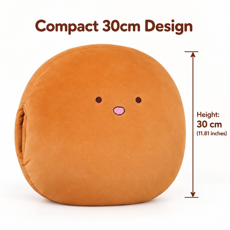 Cartoon Plush Pillow Hand Warmer Cushion for Winter – Soft