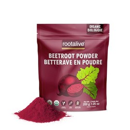 Rootalive Organic Beetroot Powder 200g, Raw and Vegan Superfood Beet Powder for Smoothies, Juice, Sauces, Baked goods and More