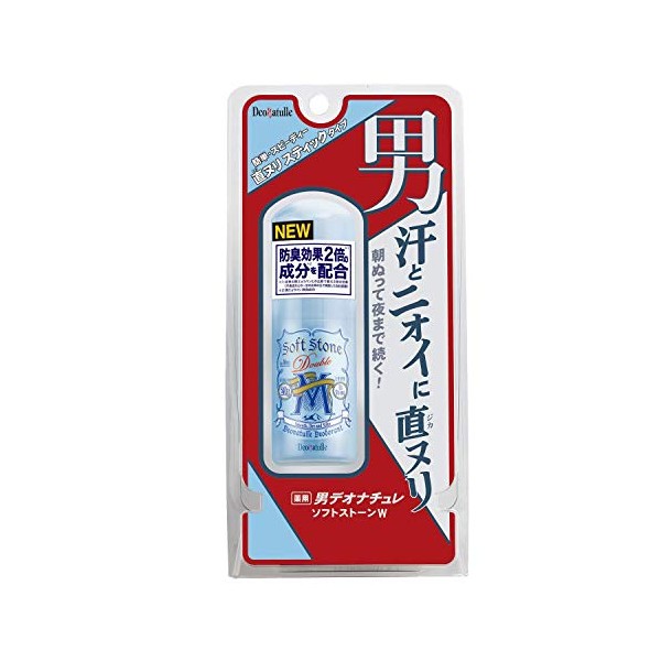 Deonature Men's Soft Stone W Men's Straight Nuri Antiperspirant Stick