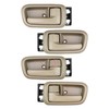 Qnbes 4 Pcs Interior Door Handles Beige with Bezel Fit