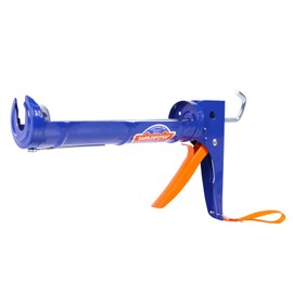 WADFOW WCG2309D-1 Caulking Gun: No Drip Caulk Gun, 9" Drip Free Hand Caulking Gun with Comfort Grip, Smooth Round Rod for 10oz Caulk Tubes- Blue