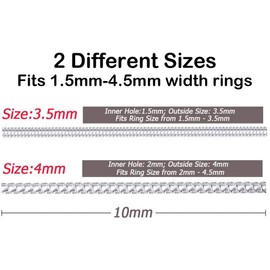 Invisible Ring Size Adjusters 2 Sizes of 12 Packs for Loosing Rings,for Men and Women,Fit Any Style Rings