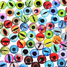 Cabilock 100 Piezas Ojos De Animales Simulados Cabujón De Cristal De Ojo Ojos Para Hacer Muñecas Ojos Artesanales Para Crochet Ojos De Muñeca Accesorios Dibujos Animados Vidrio