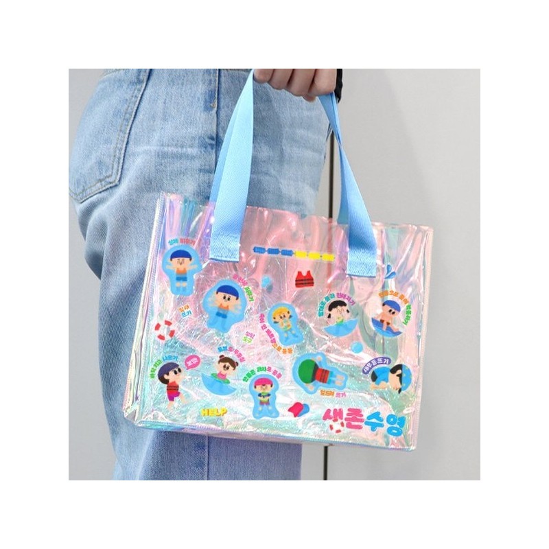 Survival swimming hologram beach bag / 생존수영 홀로그램 비치백