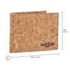 Gusti Pawel Leather Wallet for Men and Women, Natural Cork,