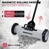 18-Inch Rolling Magnetic Sweeper with 9.5-inch Magnetic Trays, 45-Pound Capacity