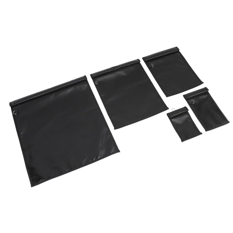 5pcs Faraday Bags Fireproof Waterproof Signal Blocking Large Prevent Tracking