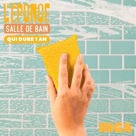INGA - 2 x Reusable Washable Sponges - Double Absorbency - Very Effective - Made in Europe - Covered with Washable Sponge that Lasts 2 Years