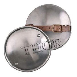 Medieval Finger Buckler Shield Boss Warrior Functional Armour Rustic Vintage Home Decor Gifts Silver
