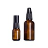 3 PCS 30ML 1OZ Amber Glass Travel Bottle Leakproof Pump