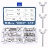 OCR 50 Pcs Wing Screws Assortment Kit, 304 Stainless Steel
