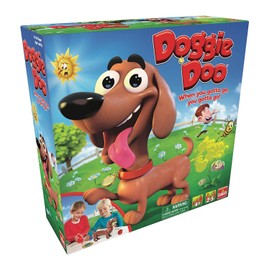 Goliath New & Improved Doggie Doo - Squeeze The Leash Poop The Food Game, Brown, for 48 months to 1188 months