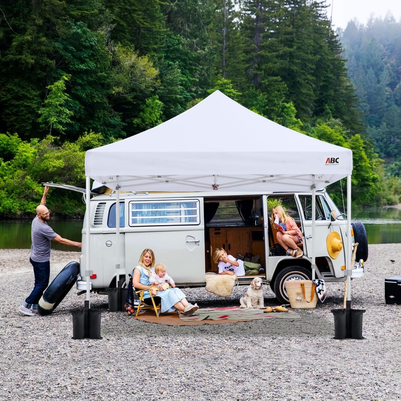 ABCCANOPY Canopy Weights 150 LBS Gazebo Tent Sand Bags,4pcs-Pack (Black)