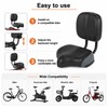 Wide Bike Seat with Adjustable Backrest for Comfortable Riding –