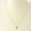 [You and My Jewelry Box] SV925 Natural Sapphire Clover Petite