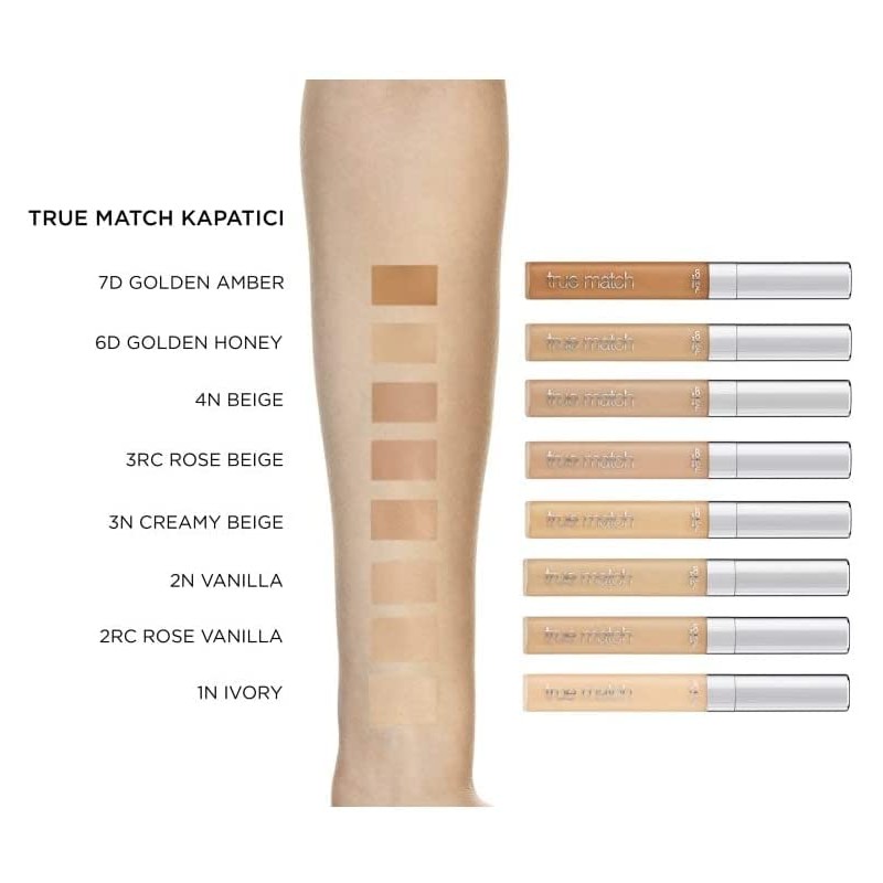 2 x L'Oreal Paris True Match Concealer - 6W Golden
