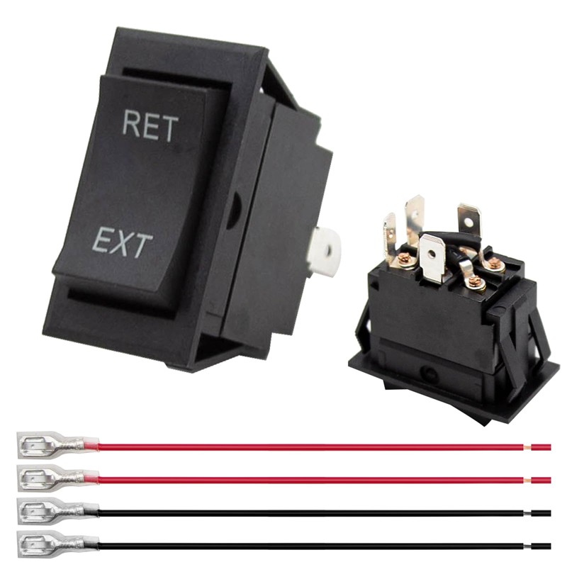 Hoypeyfiy 4/6 Pin Jack Rocker Switch,Momentary Automatic Reset Reverse Polarity