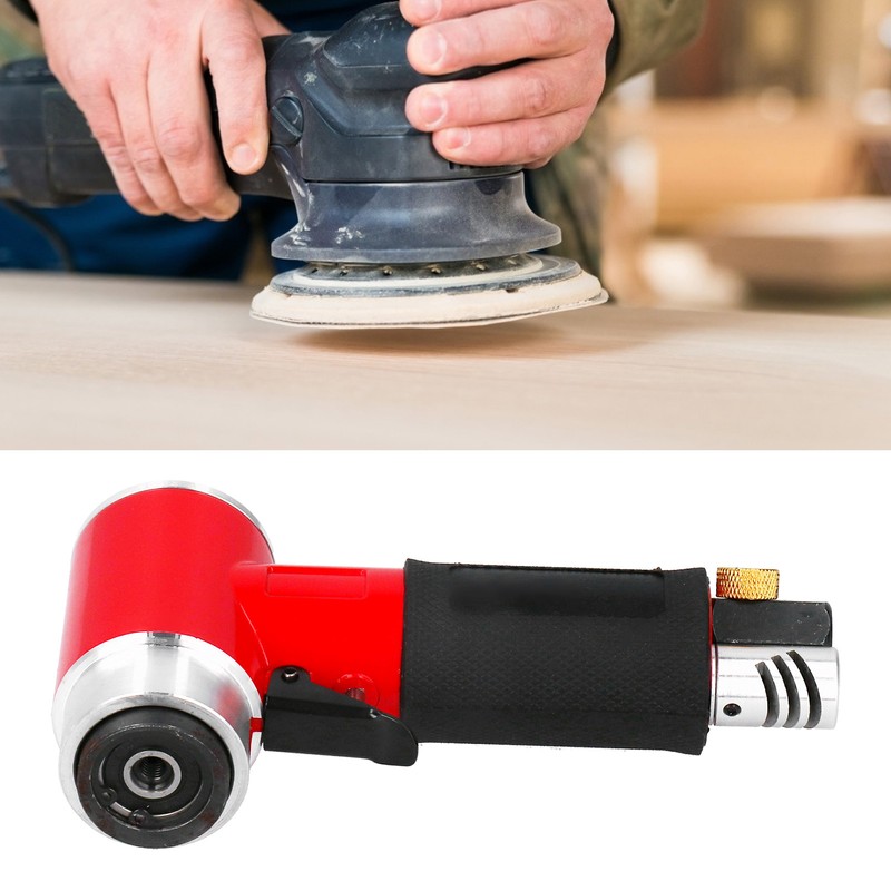 Pneumatic Sandpaper Machine 2/3in Eccentric Grinding Sanding Pad Air Polisher