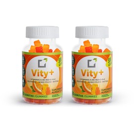 Vity+| 60 gomitas sin azúcar multivitamínicas, pack 2x1
