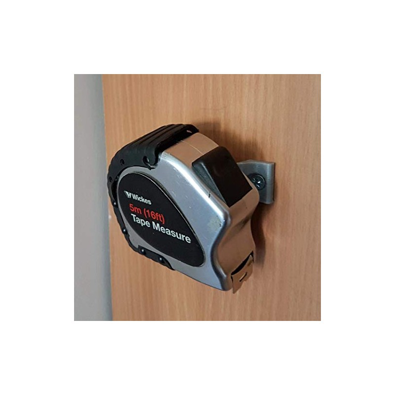 Tape Measure Wall Clip/Bracket: Grey