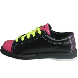Pyramid Youth Rain Black/Hot Pink/Lime Green Bowling Shoes (2 Youth)