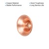 sourcing map Copper End Cap Connector Gasket for 1/4 Inch