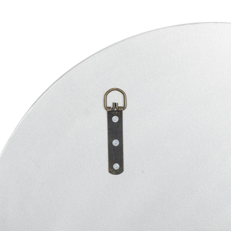 Deco 79 Glass Decorative Wall Clock Mirrored Wall Clock for