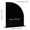 JINMURY 5 Pack Black Half Arch Acrylic Sign with Stand