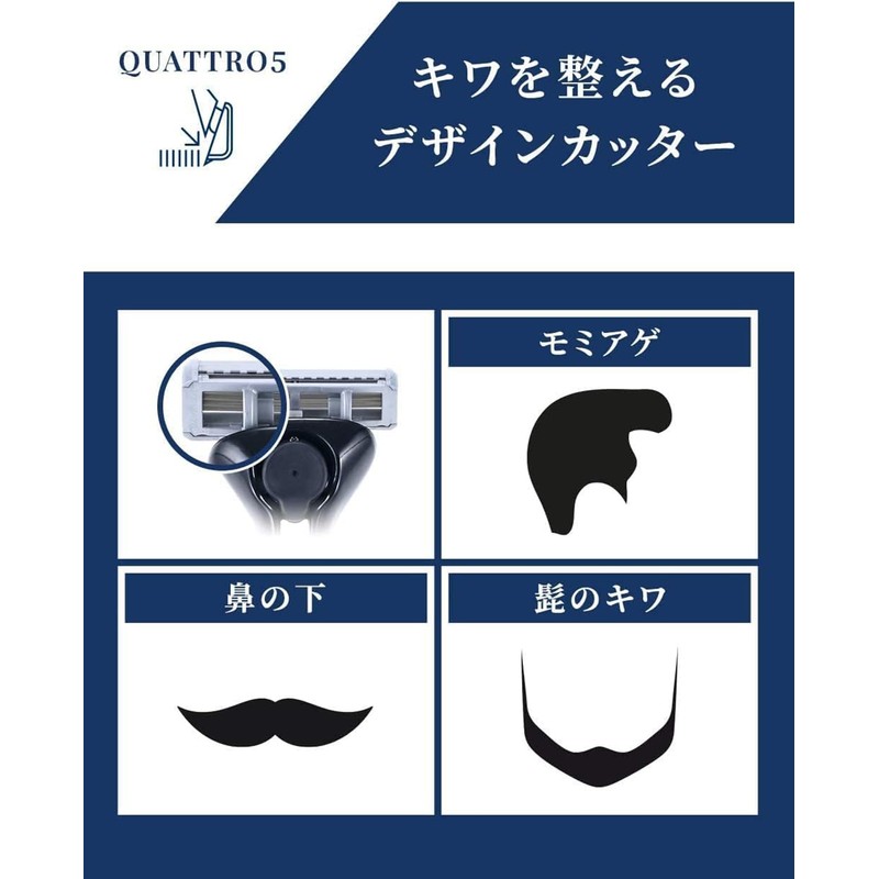 Quattro Schick Quattro 4 Titanium Replacement Blades (4 Pieces), Made